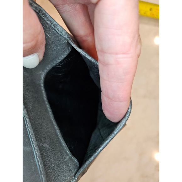 Gucci‎ Wallet Bifold Snap Closure Vintage Stripe Accent Made in Italy - Picture 11 of 16